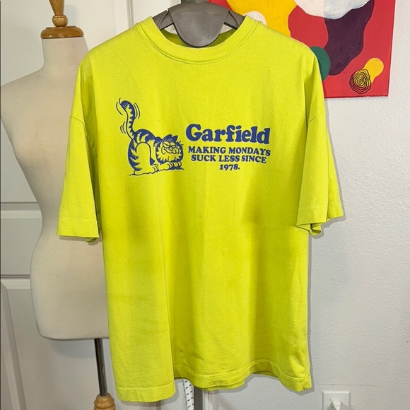 Zara Other - Zara Lime Green Garfield T-Shirt